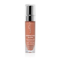 Warm, creamy but sheer nude beige lip gloss with volumizing peptides