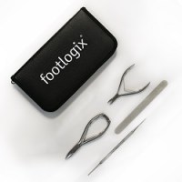 4 Stainless Steel Footlogix Implements with Case